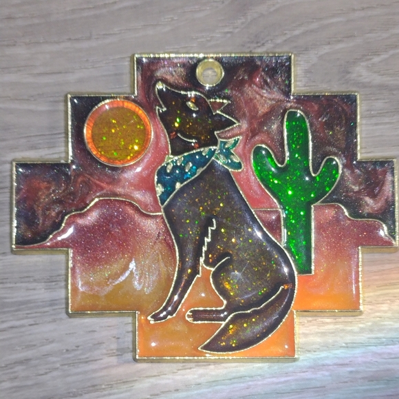 Vintage Stained Glass Sun Catcher Lot (7) - Picture 4 of 12